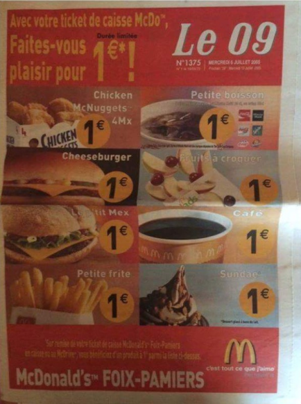 McDonald's France à ses débuts